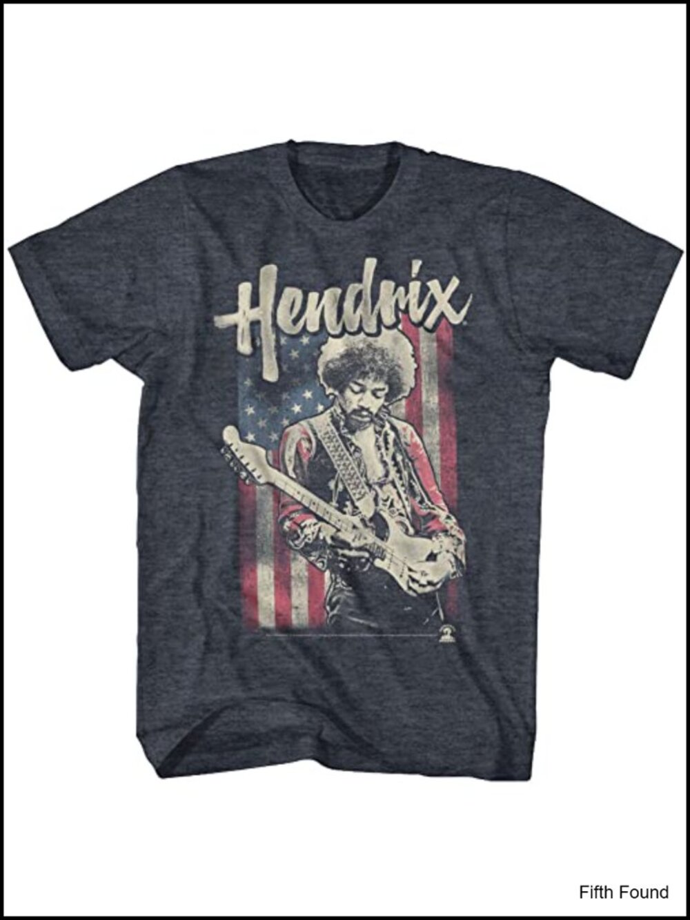 Jimi Hendrix Vintage Style Graphic Tee Poly Cotton Crew Neck Short Sleeve